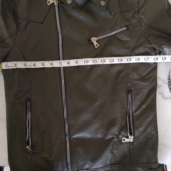 Hunter green leather jacket - Picture 5 of 5